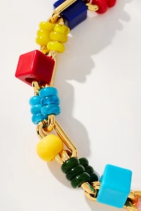Timeless Pearly Multicolor Charm Necklace