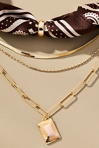 Scarf & Chain Necklace