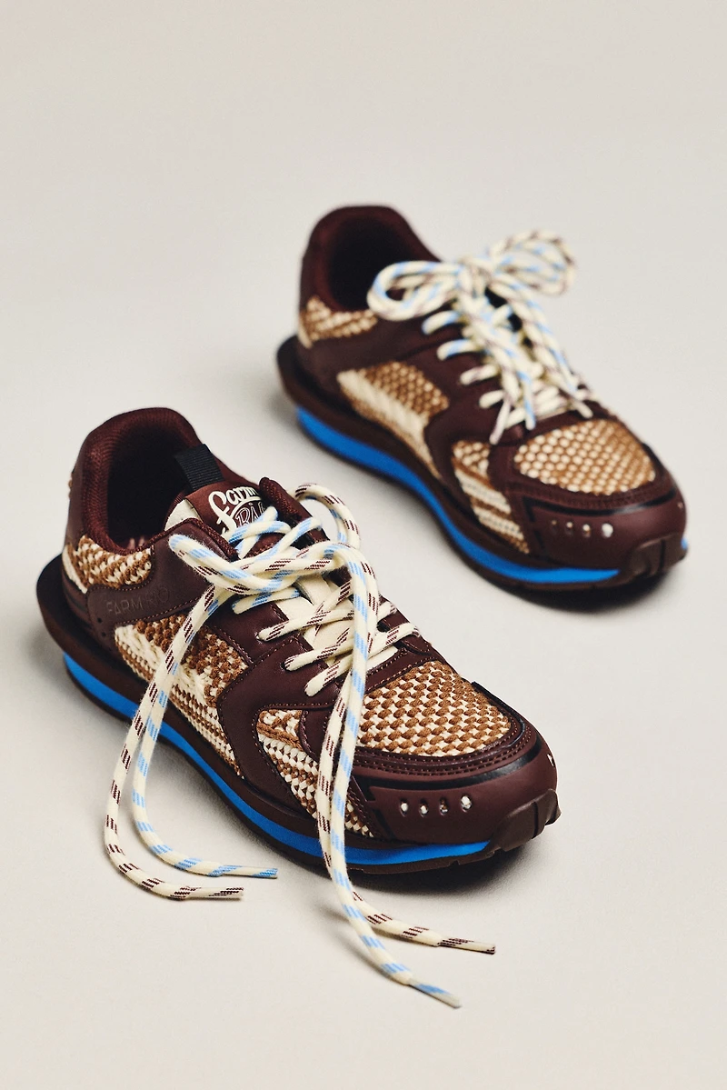 Farm Rio Mixed Raffia Sneakers