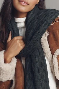 By Anthropologie Cable-Knit Scarf