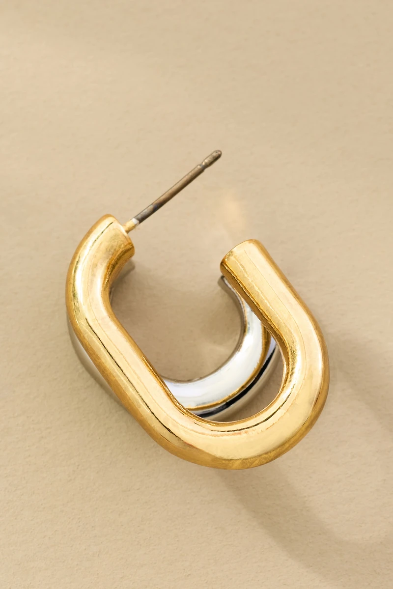 Stacked Double-Hoop Earrings