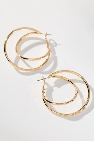 Double-Layer Hoop Earrings