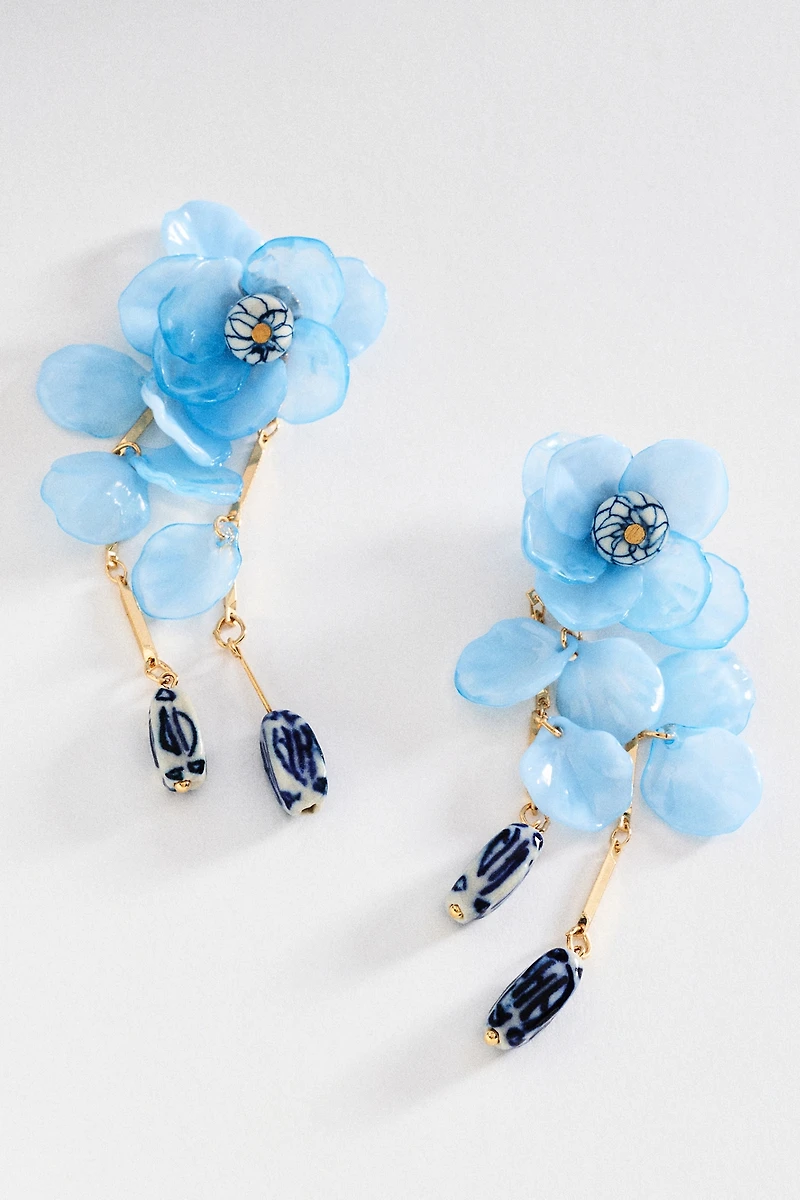 Floral Drop Earrings