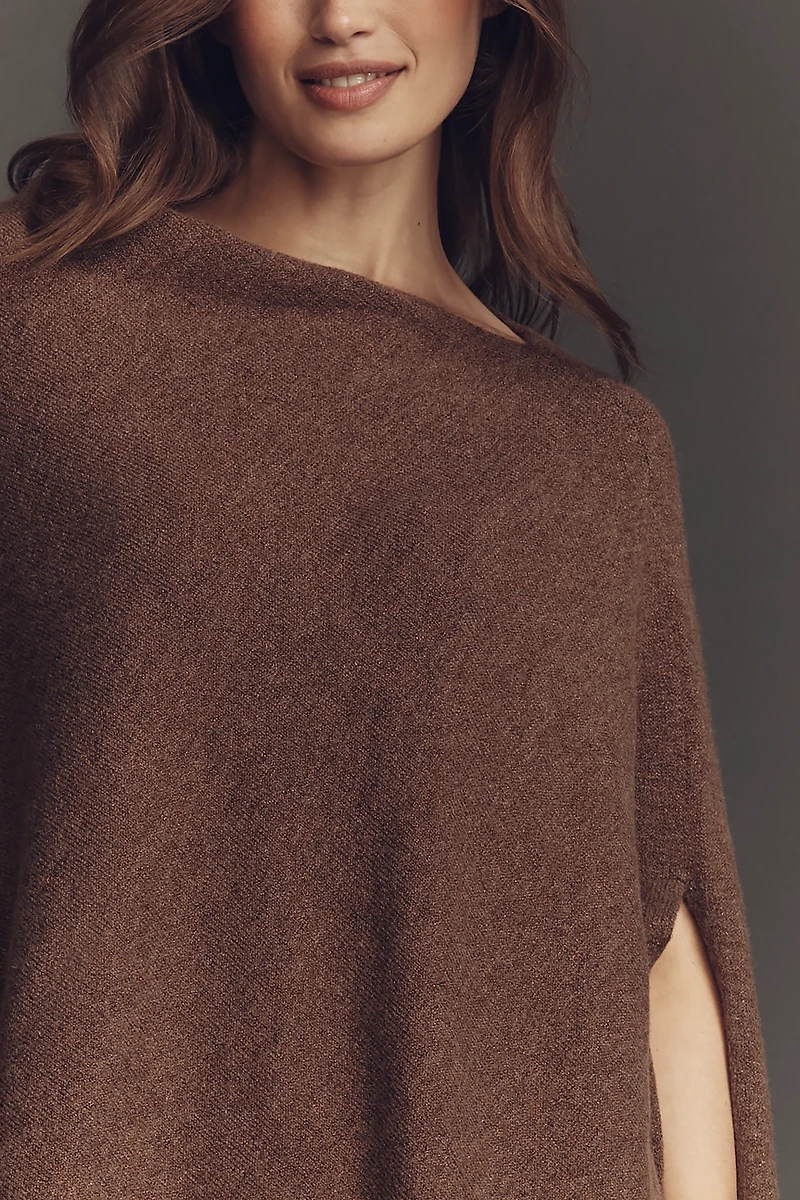 By Anthropologie Lightweight Shimmer Knit Poncho