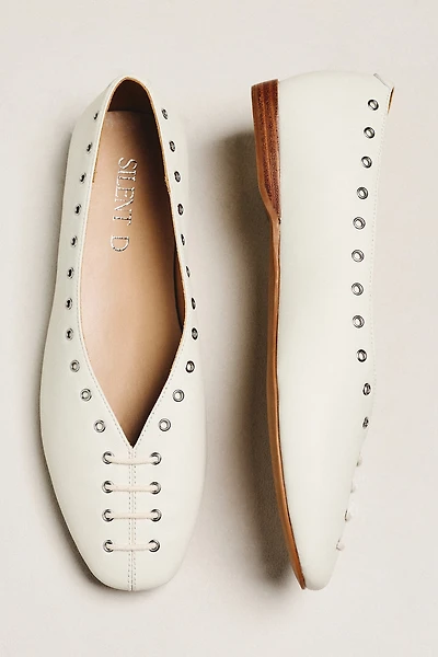Silent D Lonny Grommet Lace-Up Flats