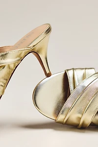Silent D Kemmy X-Strap Mule Heels