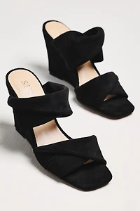 Silent D Kathy Double Strap Wedge Heels