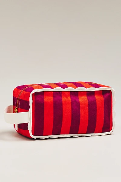 Maeve Canvas Ruffle Cosmetic Bag
