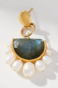 Chan Luu Luna Labradorite Arc Drop Earrings