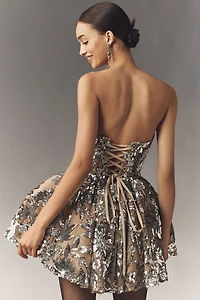 Bronx and Banco Chloe Strapless Fit & Flare Mini Dress