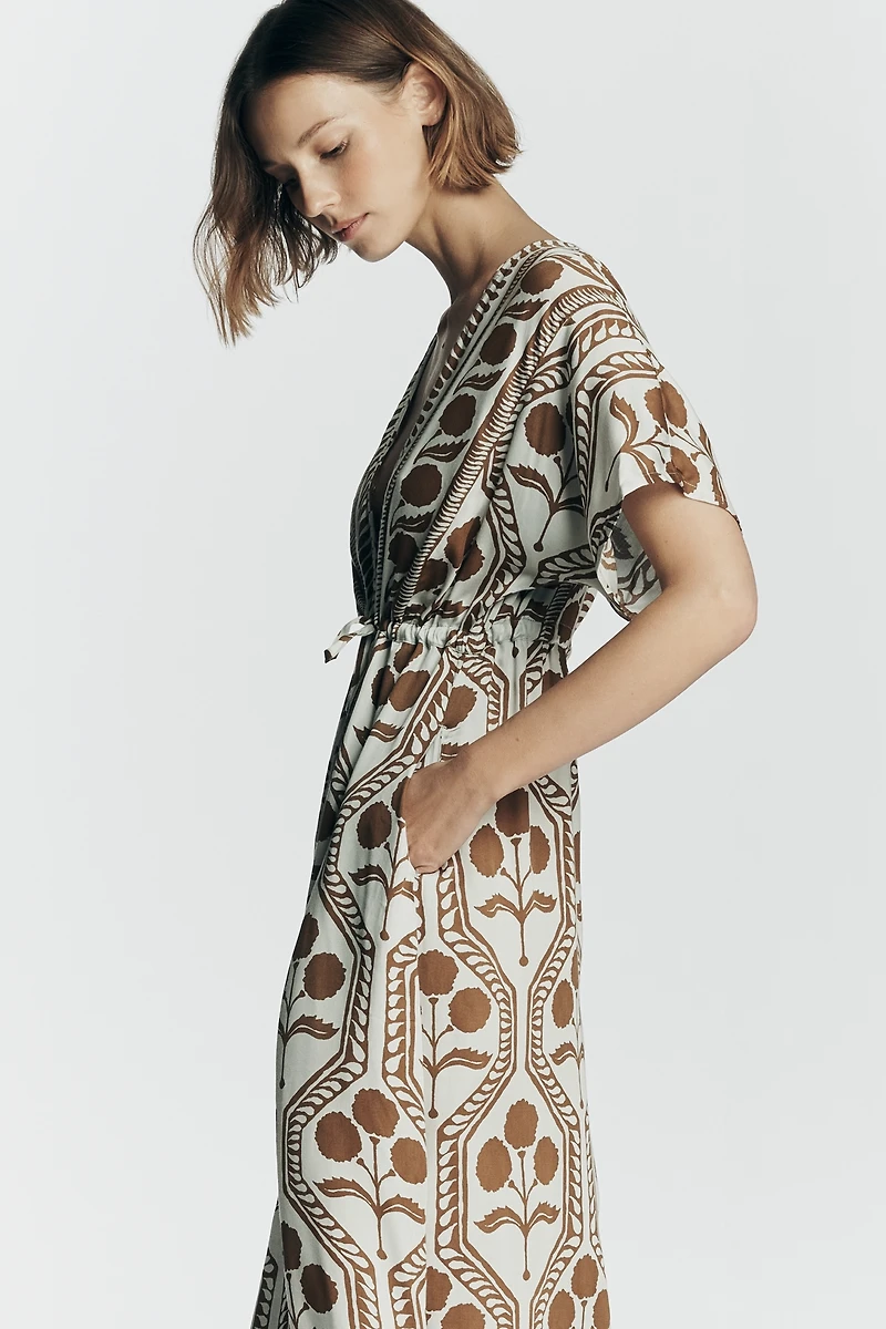 Omika Pia Printed Kaftan
