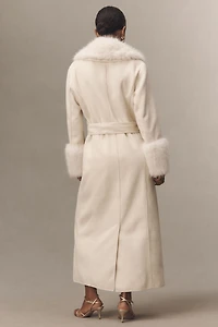 Elliatt Aria Faux-Fur Trim Belted Coat
