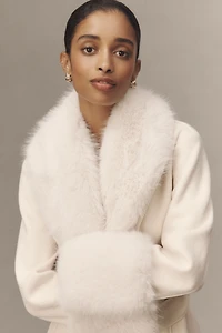 Elliatt Aria Faux-Fur Trim Belted Coat