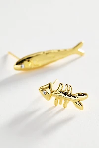 Éliou Sardine & Fishbone Mismatched Earrings