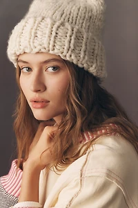 By Anthropologie Chunky Yarn Beanie