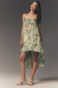 BHLDN 3-D Floral High-Low Hem Dress