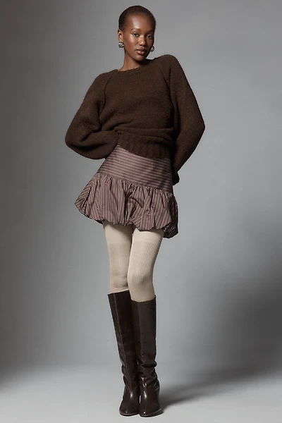 Maria La Rosa Silk Blend Over-The-Knee Writings Socks