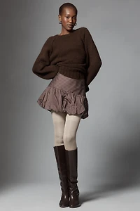 Maria La Rosa Silk Blend Over-The-Knee Writings Socks