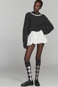 Maria La Rosa Argyle Knee-High Socks