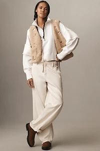 Flat White Skier Icon Fleece Vest