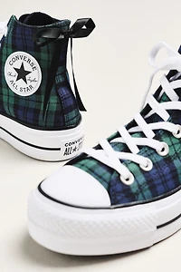 Chuck Taylor All Star Lift Platform Plaid High-Top Sneakers