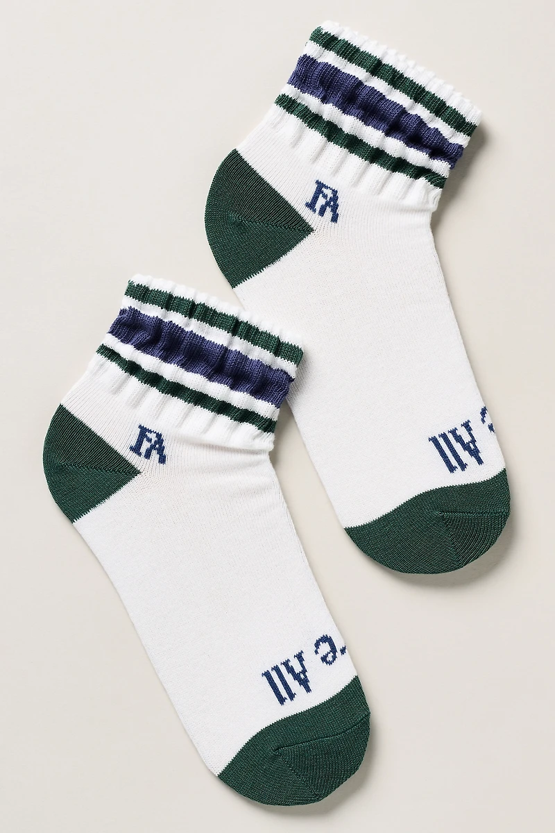 Fore All Retro Stripe Quarter Socks