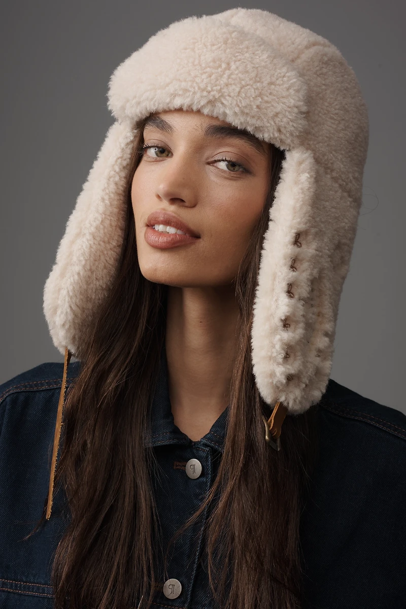 Wyeth Faux-Fur Embroidered Trapper Hat