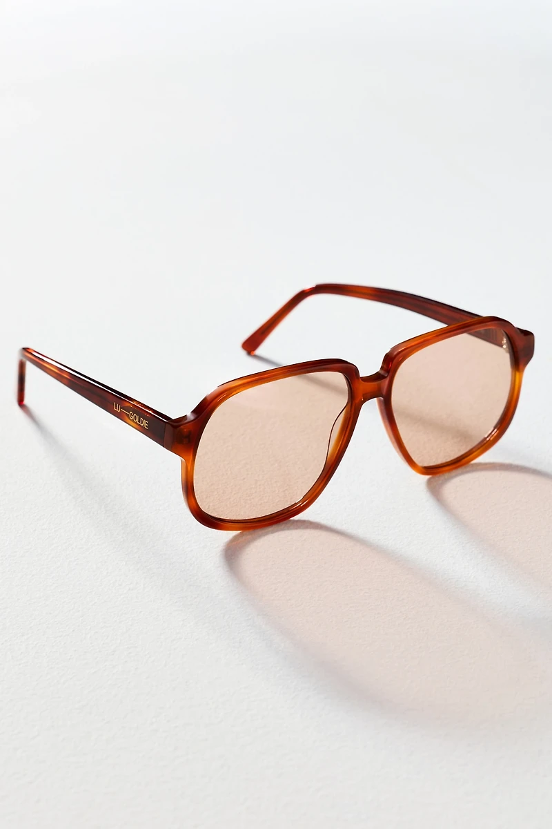 Lu Goldie Oversized Square Sunglasses