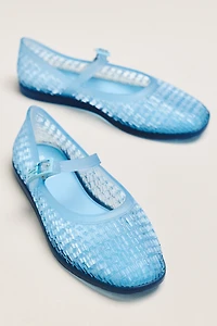 Melissa Harper Jelly Mary Jane Flats