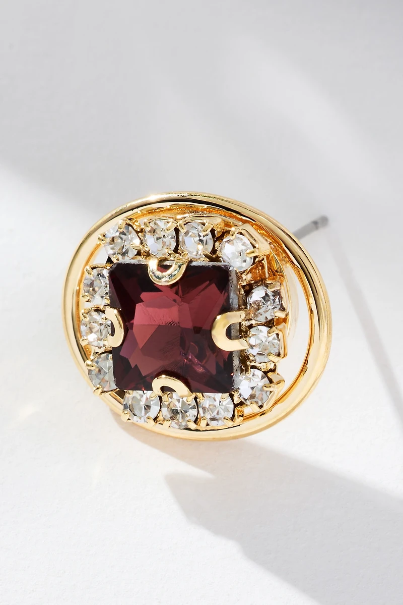 @merricksart x Anthropologie Bezel Crystal Post Earrings