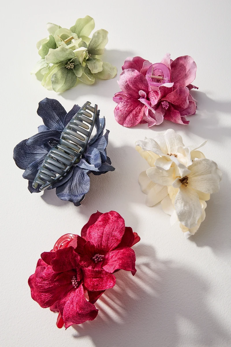 Flower Bloom Hair Claw Clip
