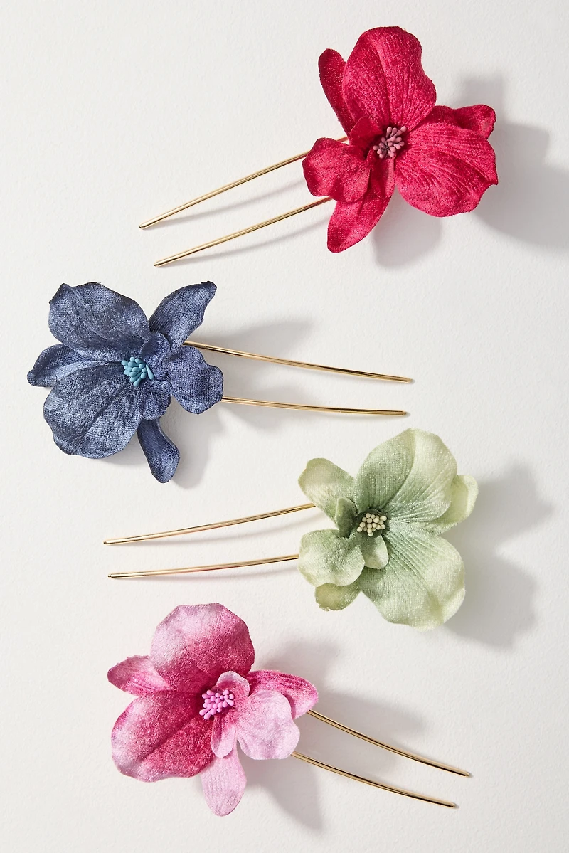 Flower Bloom Hair Pin
