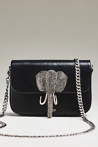 Deepa Gurnani Beaded Elephant Clutch