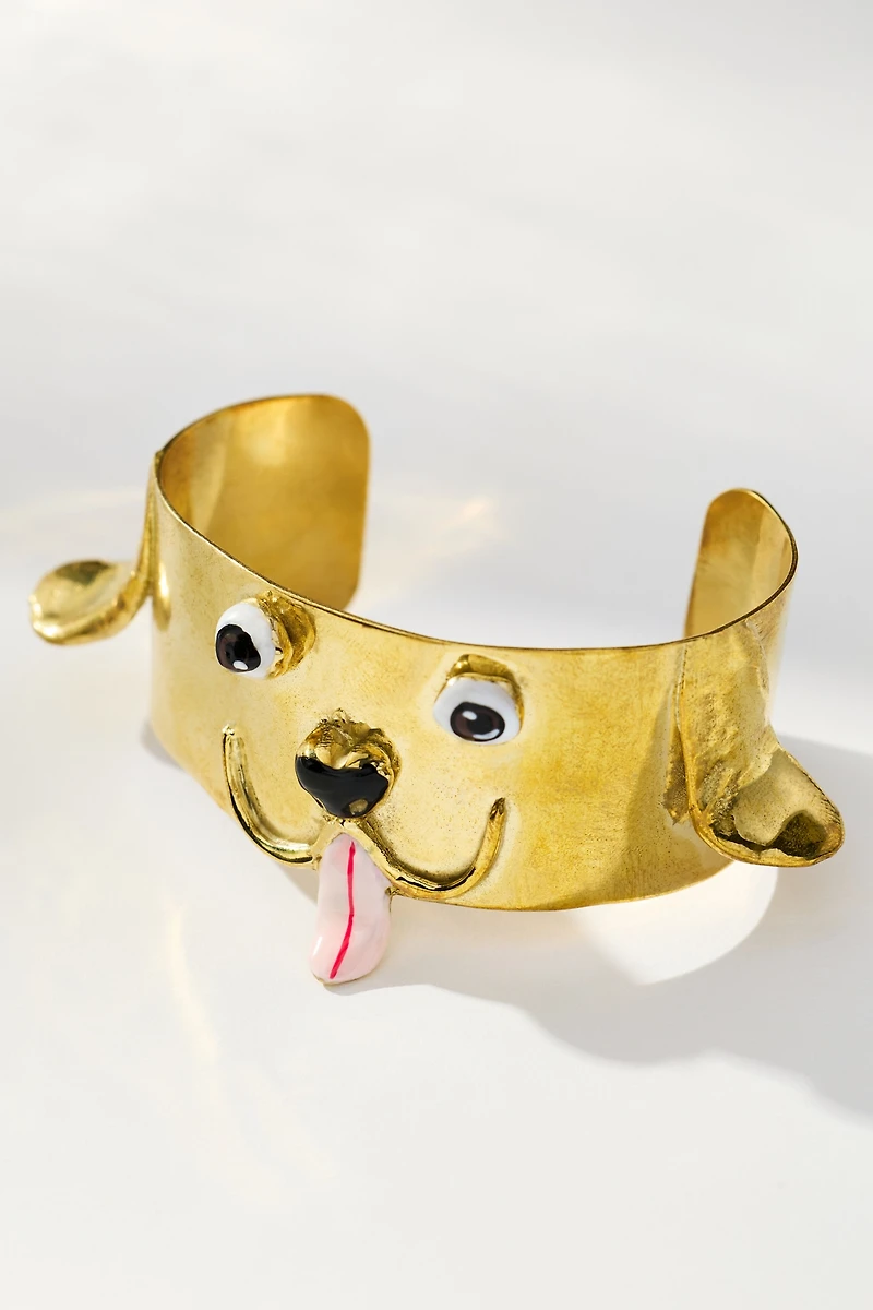 Susan Alexandra Puppy Cuff Bracelet