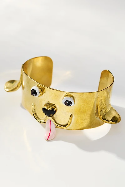 Susan Alexandra Puppy Cuff Bracelet