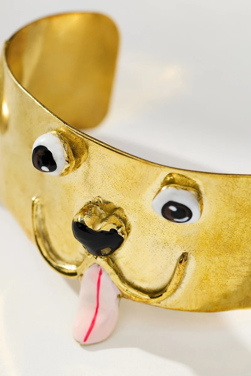 Susan Alexandra Puppy Cuff Bracelet