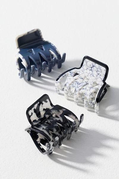 Mini Hair Claw Clips, Set of 3