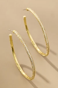 Uncommon James Pavé Hoop Earrings