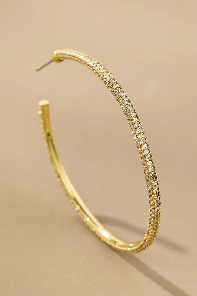 Uncommon James Pavé Hoop Earrings