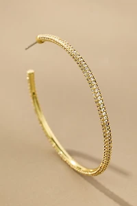 Uncommon James Pavé Hoop Earrings
