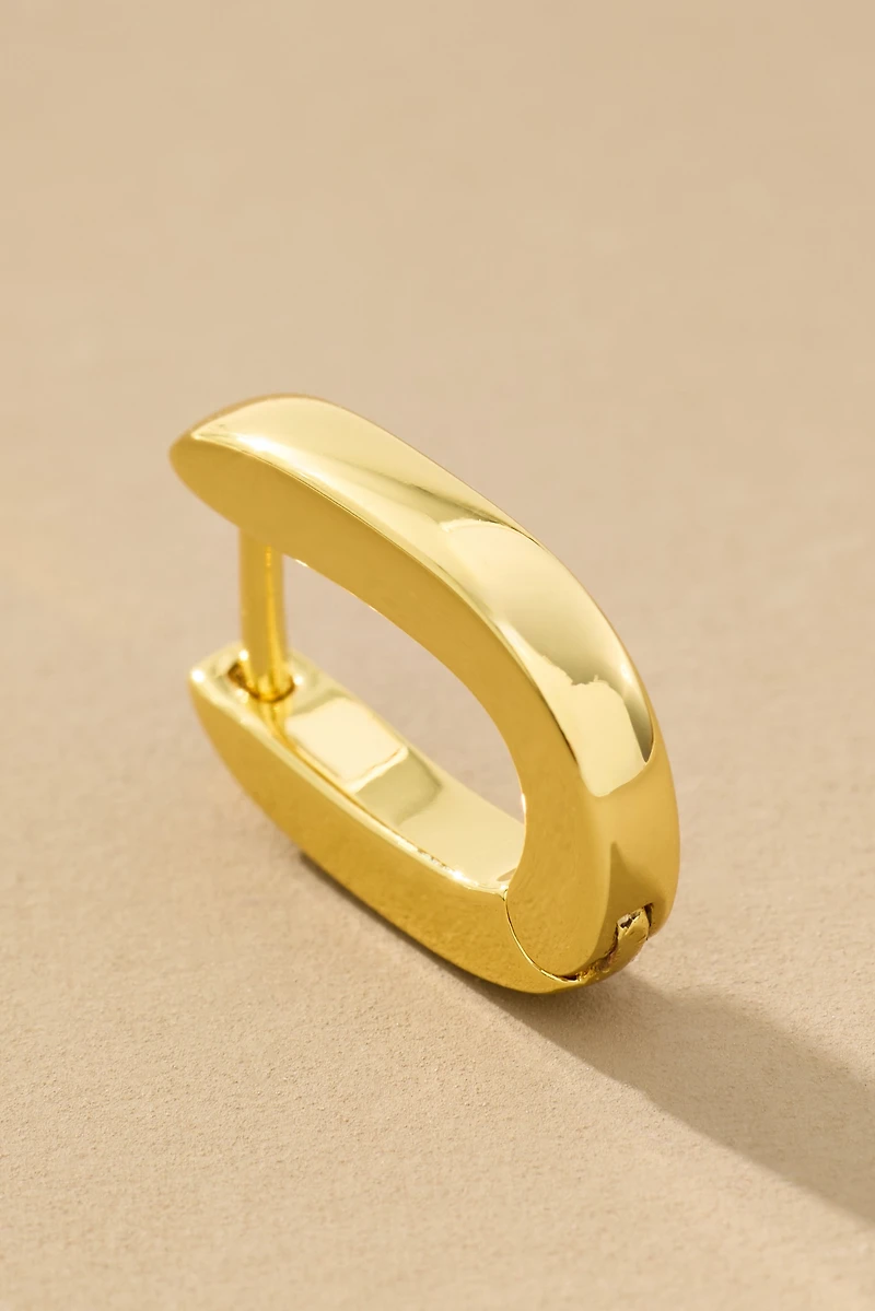 Uncommon James Oval Huggie Hoop Earrings