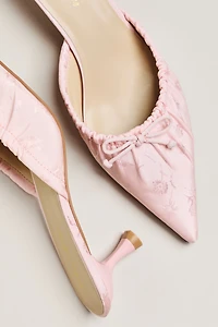 For Love & Lemons Colette Kitten-Heel Mules