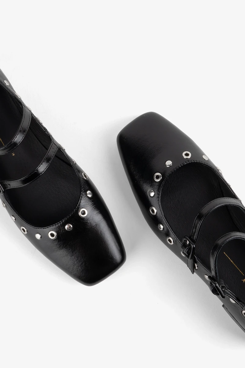 Intentionally Blank Venezuela Double-Strap Mary Jane Flats