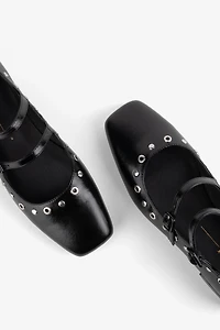 Intentionally Blank Venezuela Double-Strap Mary Jane Flats