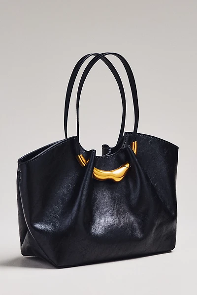 Molten Hardware Shiny Textured Tote