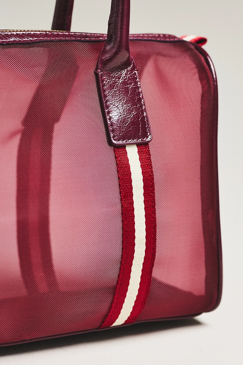 Daily Practice Mesh Stripe Tote Bag