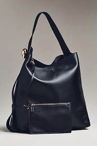 Slouchy Faux Leather Tote