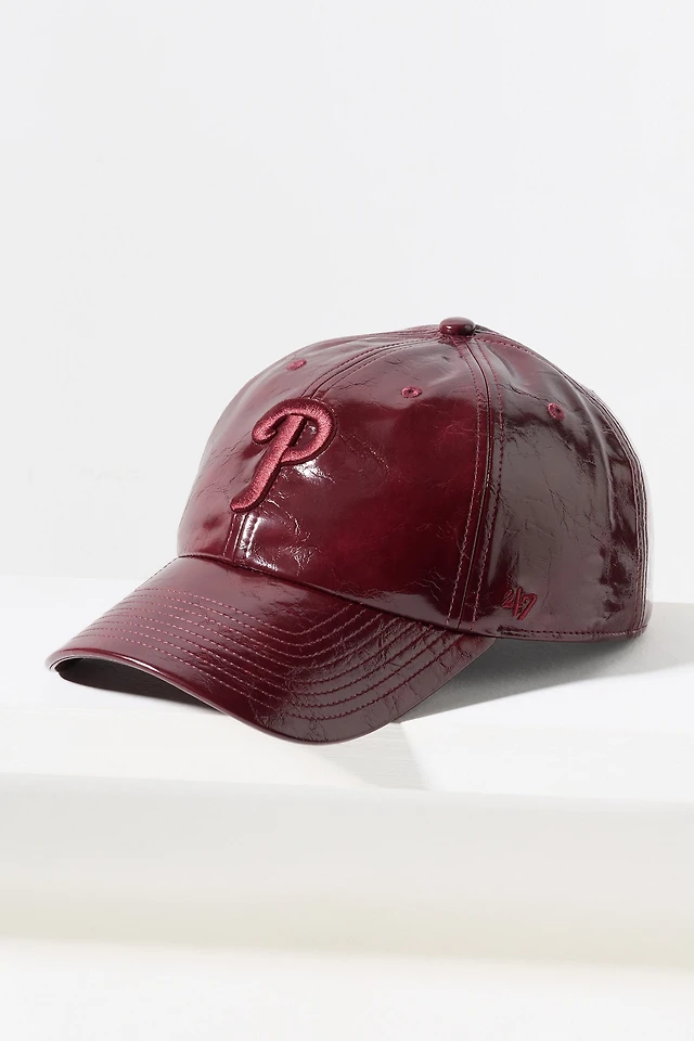 47 Faux Leather MLB Baseball Cap | The Summit display picture 2