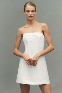 BHLDN Satin Corset Mini Dress