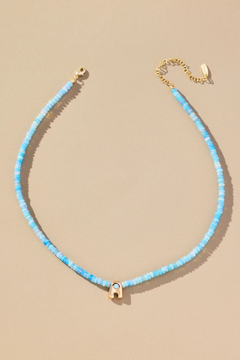 Beaded Monogram Necklace
